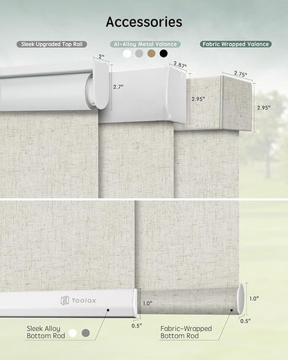Yoolax Motorized Blinds with Remote, Automatic Window Shades Work with Alexa - Image 5