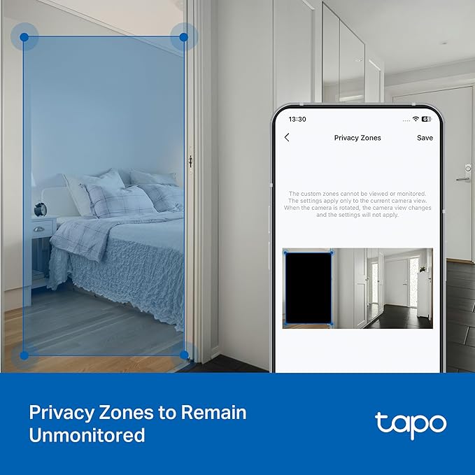 Tapo 3K 5MP Pan/Tilt Indoor/Outdoor Security Camera, Free Person/Vehicle/Baby - Image 10