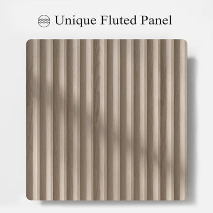 Fluted Shoe Cabinet, 25 Pair Shoe Storage Organizer Cabinet, Mid-Century Wooden - Image 7
