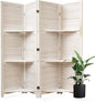 Partition Room Dividers, Folding Wood Privacy Screen by Svimi
