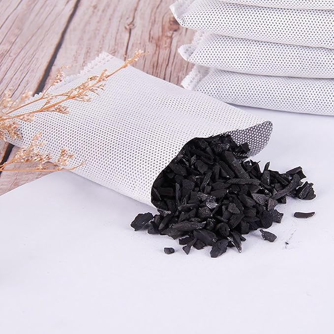 10 Pack Activated Charcoal Odor Absorbe Trash Can Deodorizer, Car Air Freshener - Image 6