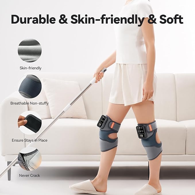 Cordless Knee Massager with Heat Vibration - Image 8