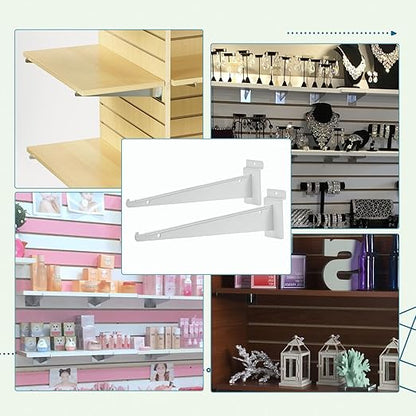 10Pack Slatwall Shelf Brackets, 6 inch Slatwall Bracket - Image 7