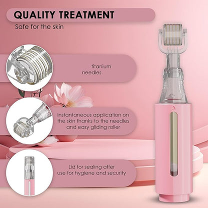 Derma roller with Reservoir for Lips, Stretch Marks, Hyperpigmentation INSTANT - Image 4