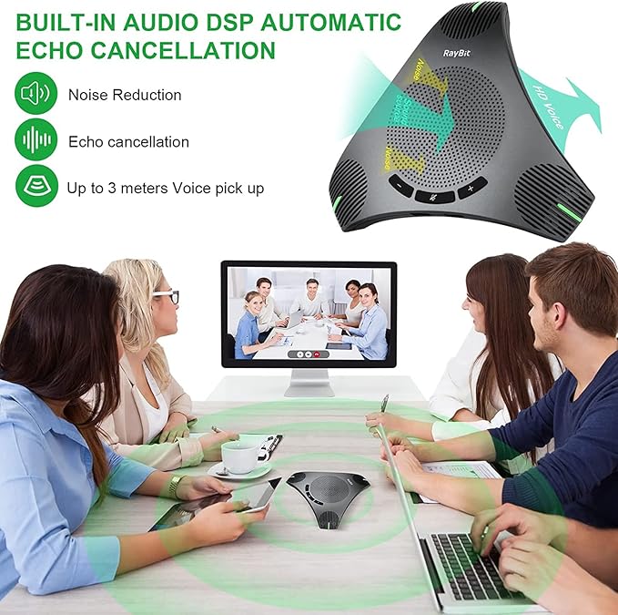 USB Speakerphone with Dual Hub - Image 6