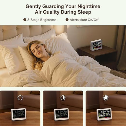 bonoch Upgrade 16 in 1 Air Quality Monitor Indoor 15h Battery & 5.5" Display 9 - Image 8