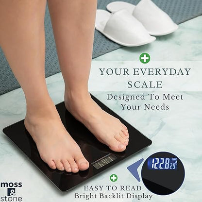 Moss & Stone Black Digital Bathroom Scale - Image 6