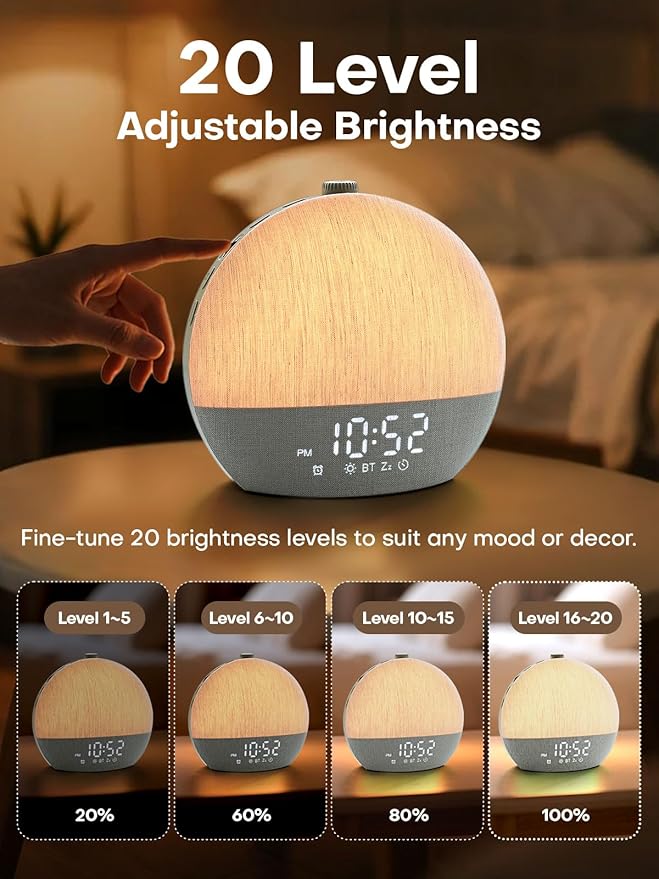 Zelaclock Sunrise Alarm Clock, Sunlight Alarm Clocks - Image 8