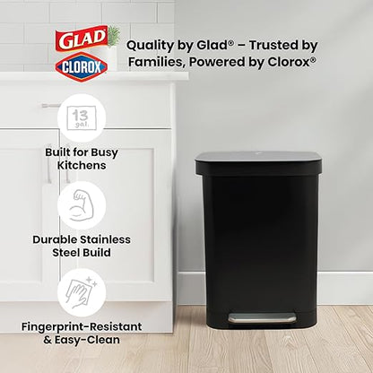 Glad Stainless Steel Step Trash Can, Series 2 - Image 9