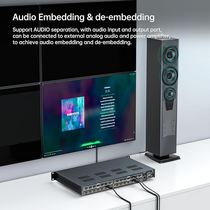 MT-VIKI 8x8 8K UHD HDMI 2.1 Matrix Switcher - Image 7