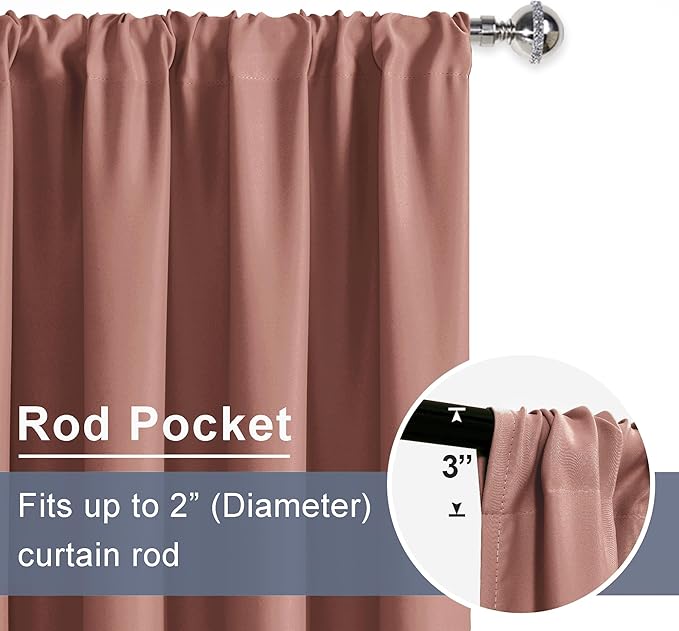 JIUZHEN Blackout Curtains for Bedroom - Image 6