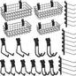 incly 30pcs slatwall accessories set with 4 baskets, main product view