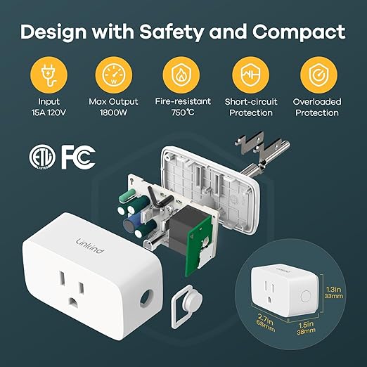 Linkind Matter Smart Plug, Smart Home Smart Outlet Timer, Work - Image 8