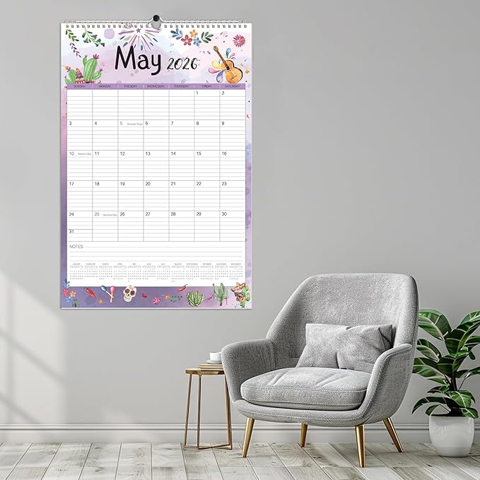 GuassLee Extra Large Wall Calendar 2026, 24-Month Aesthetic Large Calendar Jan. - Image 5