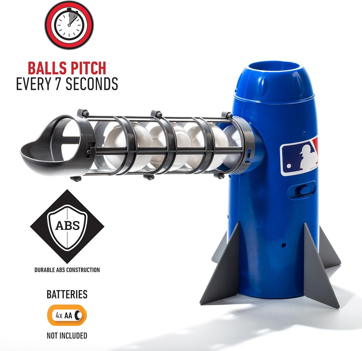 franklin sports pop rocket baseball hitting training aid showing dimensions