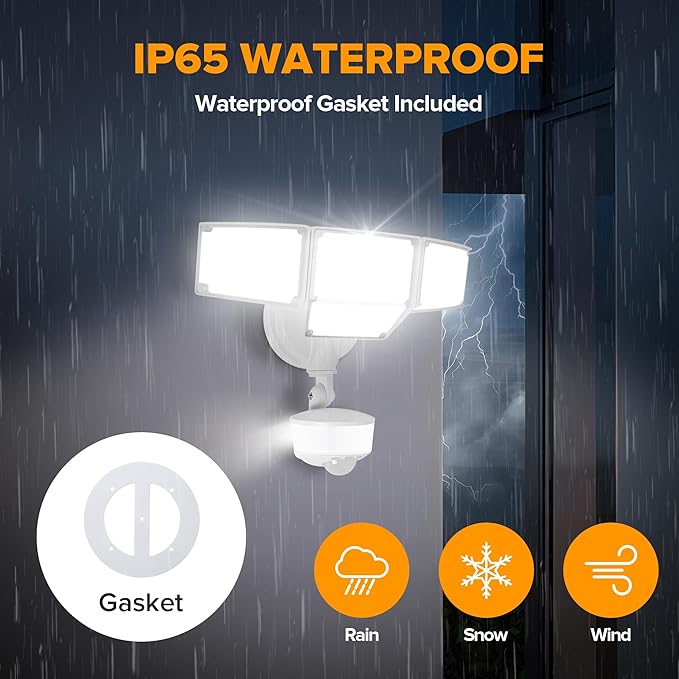 LUTEC 84W 9500LM LED Security Light Motion Sensor Outdoor Lights - Image 7