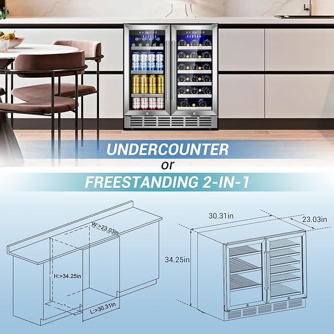 30Inch Wine and Beverage Refrigerator - Image 8