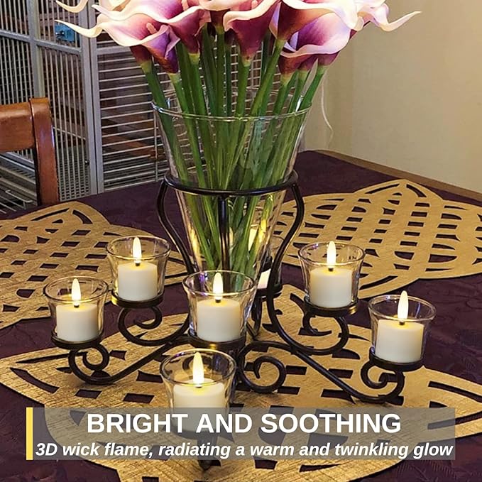 Homemory Flameless Rechargeable Tea Lights - Image 3