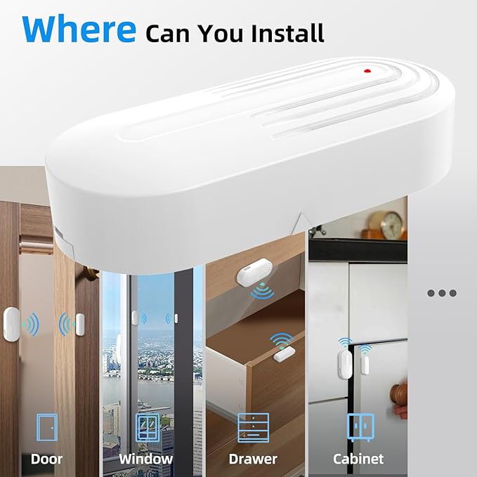 Wireless Door Chime, Daytech Door Sensor Alarm - Image 7
