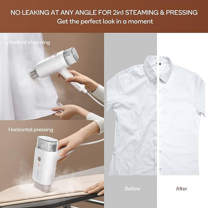 Newbealer Steamer for Clothes, 1200W Travel Steamer - Image 6