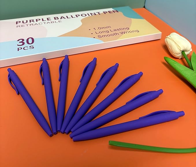 Aozora Pens Bulk 30 Pack Click Pens No Bleed Wholesale Retractable Ballpoint - Image 4