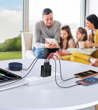 USB C Wall Charger, 60W Type C Charger Block 5-Port Fast Charging Blocks - Image 6