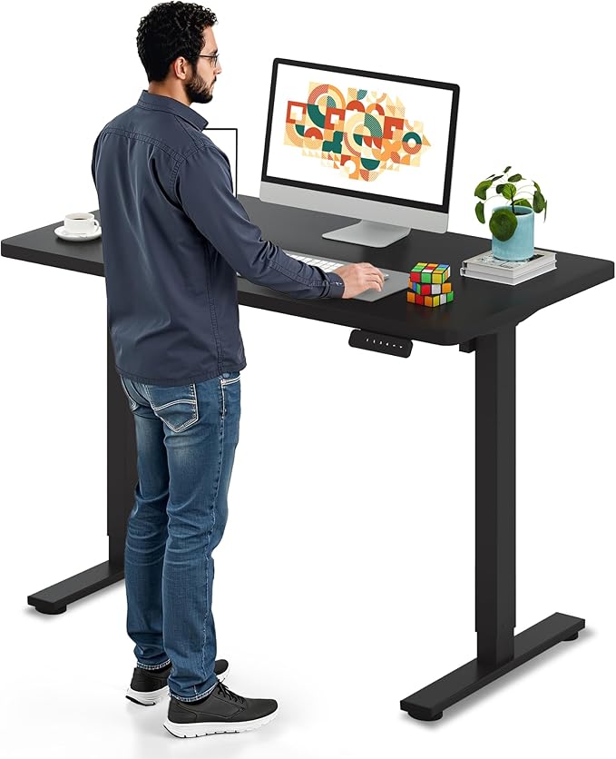 SANODESK Electric Standing Desk 40 x 24 Inches Whole-Piece Desktop Height by sanodesk