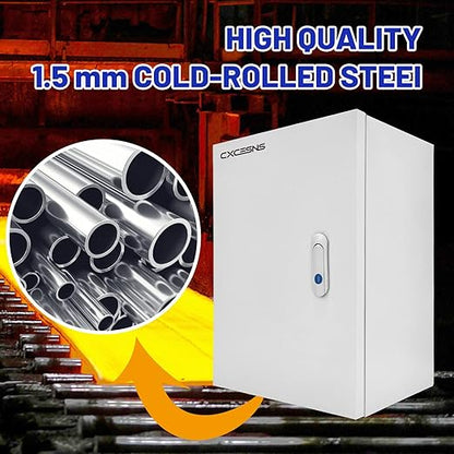 Outdoor Electrical Box 20 x 16x 8''D NEMA 4X Enclosure Steel Box, Waterproof & - Image 7