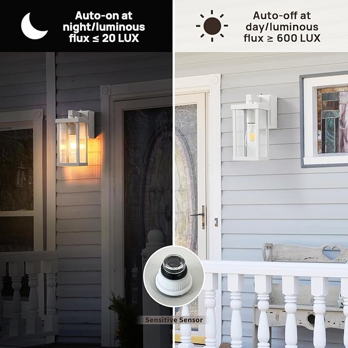 JOKAONOTL Dusk to Dawn Porch Lights - Image 6