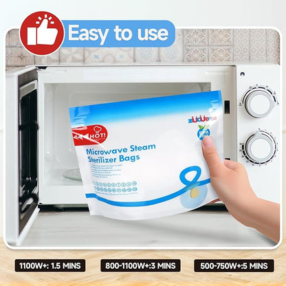 Microwave Steam Sterilizer Bags 12pc - Image 4