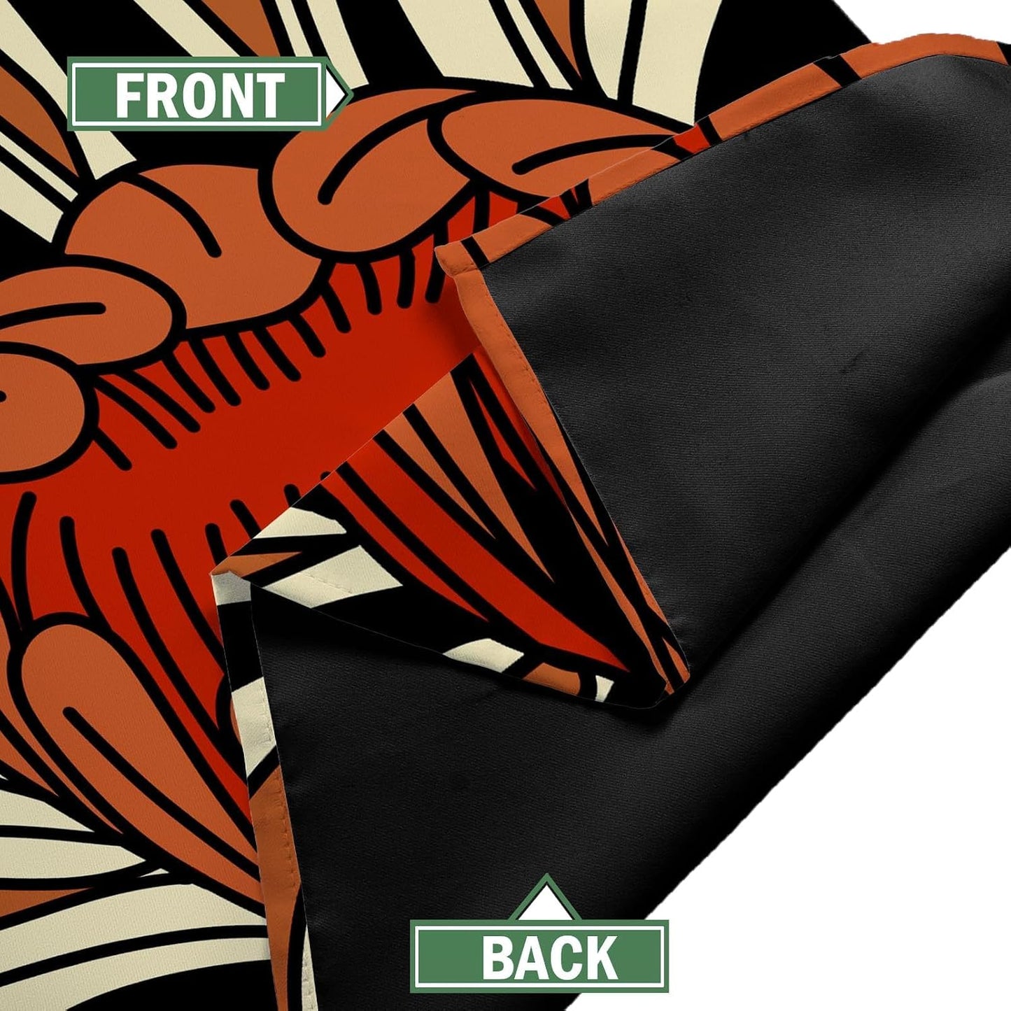 Tyrot Black Floral 100% Blackout Curtains for Bedroom, 52W x 84L,2 Panels | Colorful Botanical, Energy-Saving Thermal Insulation, Light Blocking, Room-Darkening Privacy, Easy Grommet Drapes