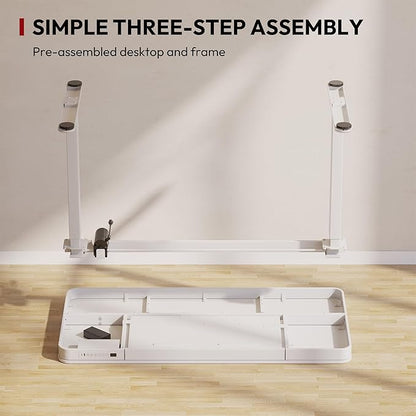 SANODESK Standing Desk with Drawer, Electric Height Adjustable Home Office Desk - Image 6