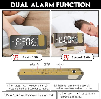 Mightree Projection Alarm Clock - Image 5