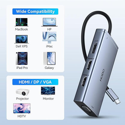 USB C Docking Station Dual Monitor Adapter - Image 9