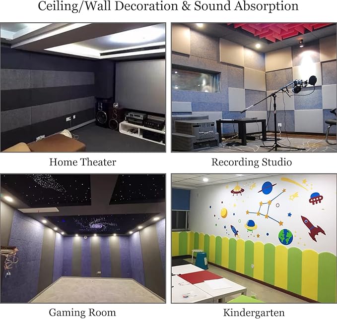 BXI Sound Absorber, Sound Absorbing Panels Reduce Echo Reverb, Tackable - Image 4