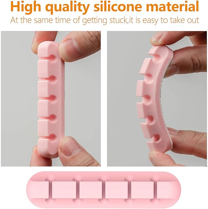 Cord Holder Cable Organizer Clips – Self Adhesive Cord Organizer - Image 6