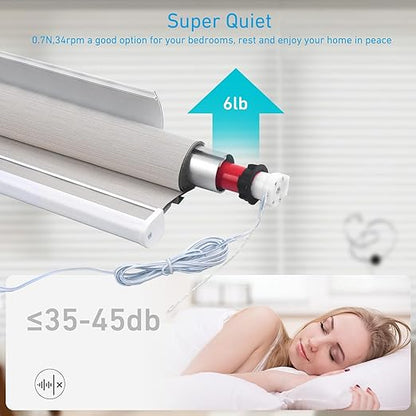 Rollerhouse DC12V EY2512 Shade Motor Electric Blind Motor Remote Control Wired - Image 5