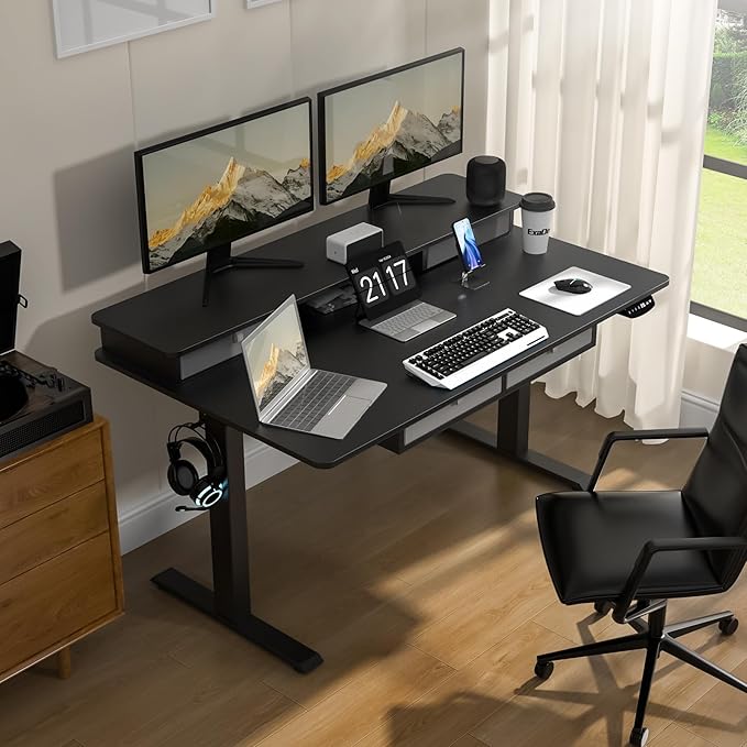 Electric Standing Widened Desk 63 * 30 Inches Adjustable Height - Image 9