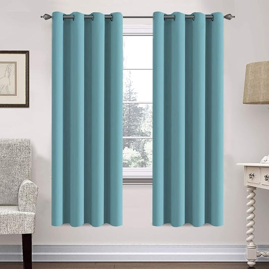 H.VERSAILTEX Insulated Thermal Blackout 52 x 72 Inch Long Curtain Panels Pair by HVERSAILTEX