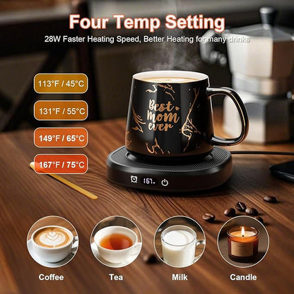Coffee Mug Warmer, Best MOM Ever Mug - Image 2