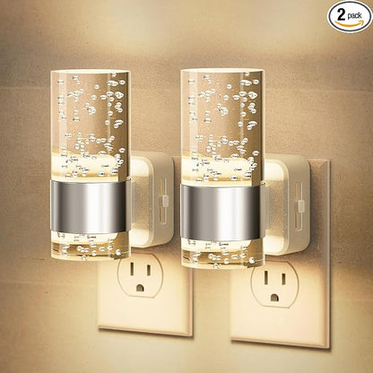 JandCase Night Light, Night Lights Plug into Wall, 2 Pack 3000K Warm White LED by JandCase