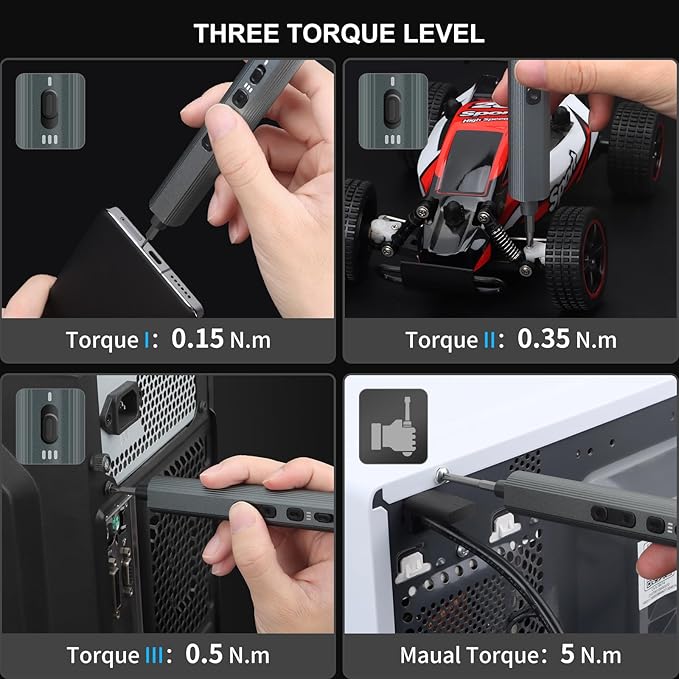 STREBITO Mini Electric Screwdriver, 155 in 1 Electric Precision Screwdriver Set - Image 4