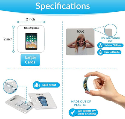 Visual Communication Book, 162 ASD Photo Picture Cards: Autism Language - Image 6