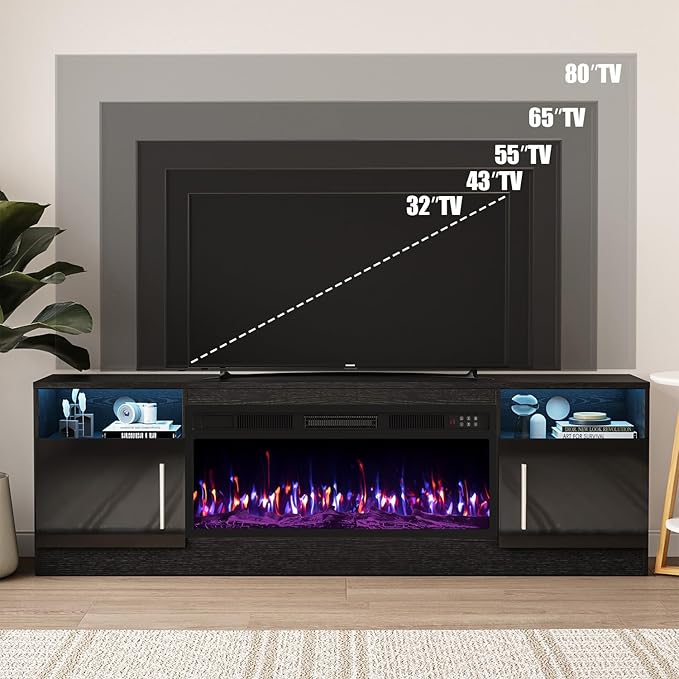 VITESSE Fireplace with TV Stand 36" inch Electric Fireplace Up to 80" TVs - Image 3