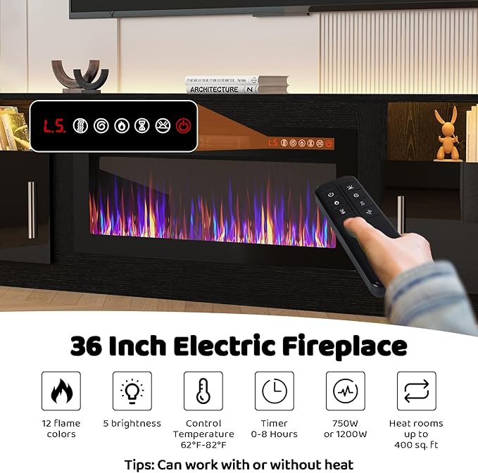 Lemberi Fireplace tv Stand - Image 2
