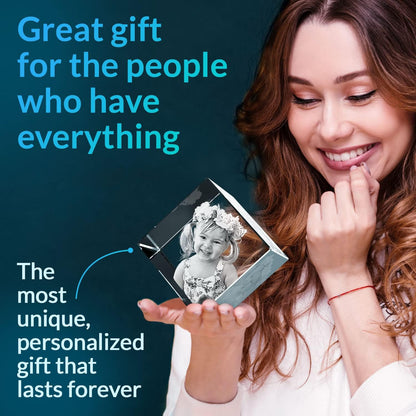ArtPix 3D Crystal Photo - Personalized Gift Anniversary - Wife, Women, Men | A custom photo crystal keepsake for mom, family, or a couple — perfect for birthdays, weddings & milestone anniversaries.