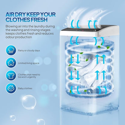 ROVSUN 30LBS Washing Machine, Full-Automatic Portable Washer - Image 4
