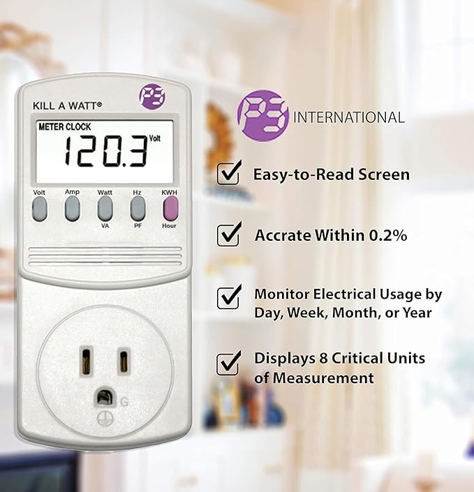 4-Pack P3 P4400 Kill A Watt Electricity Usage Monitor - Image 3