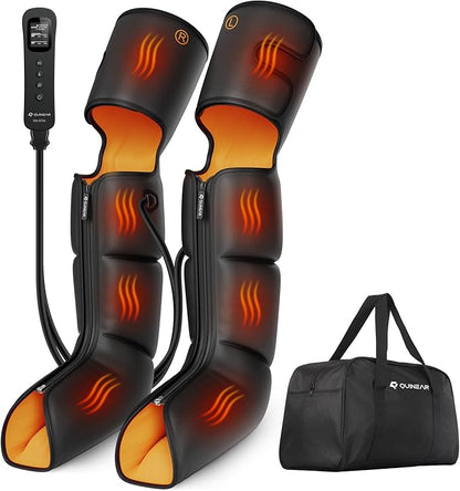 QUINEAR Leg Massager, 3-in-1 Heat and Compression Therapy, Air Compression Leg by QUINEAR