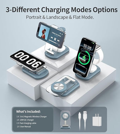 3 in 1 Magnetic Wireless Charging Station - Image 4